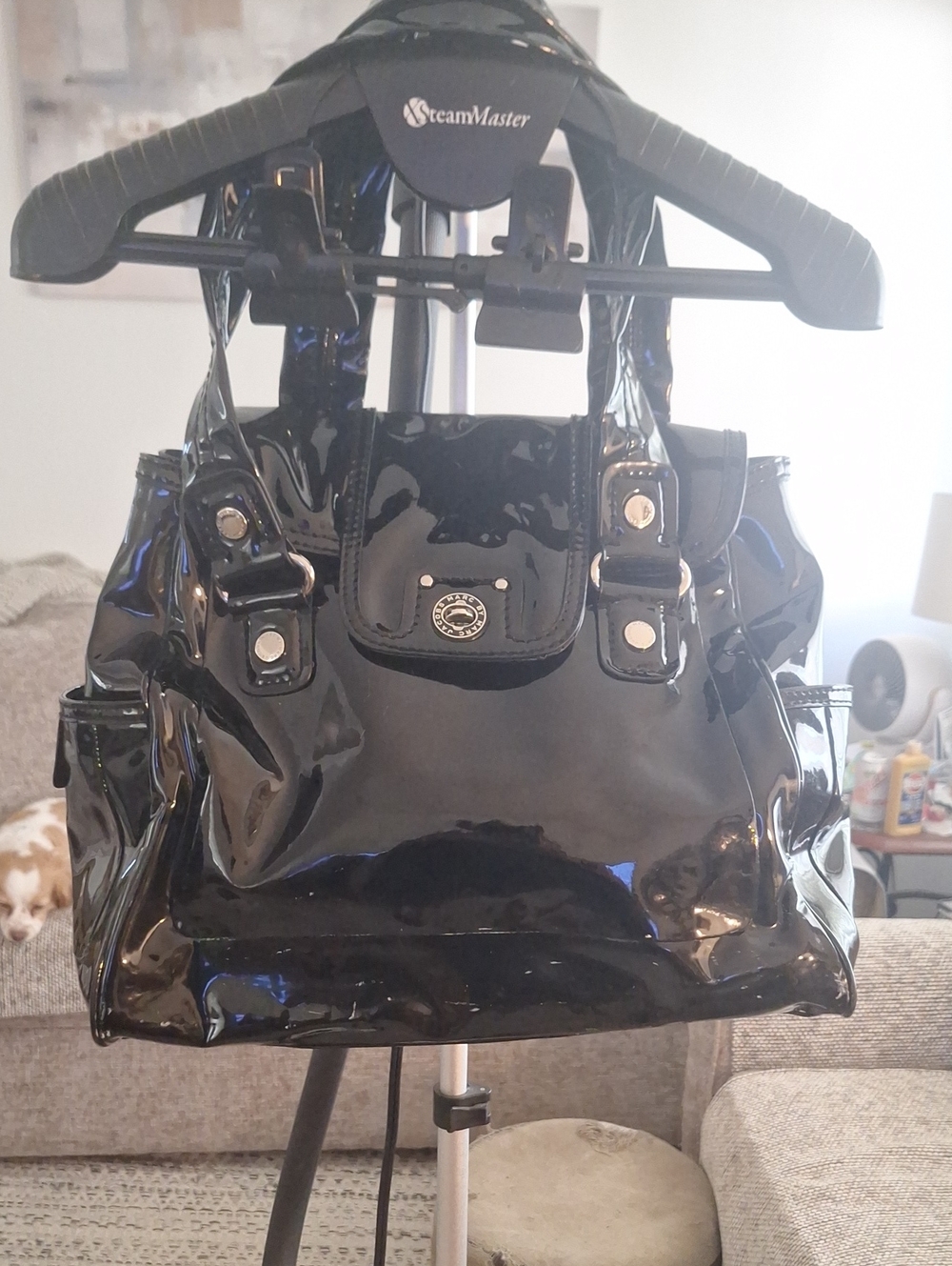 Marc Jacobs Black Patent Shoulder Bag